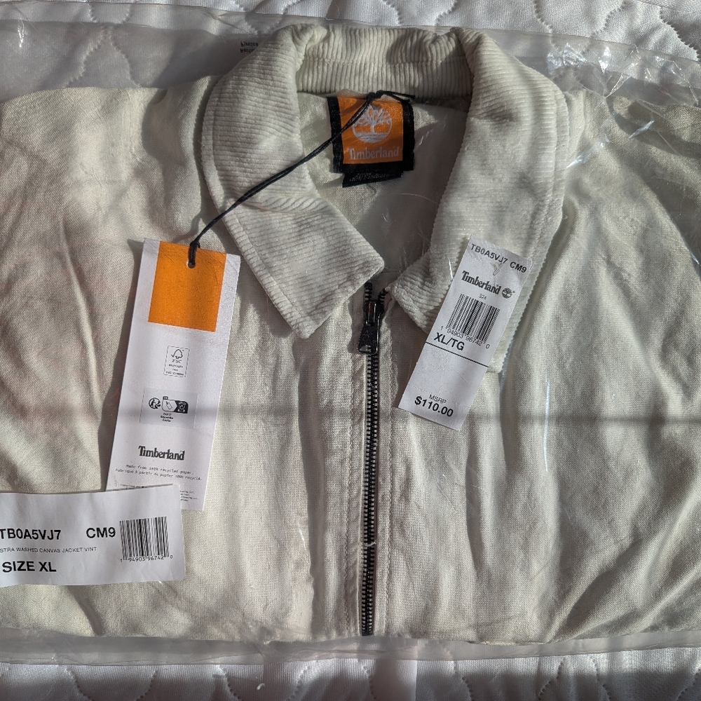 BNWT XL Timberland Washed Canvas Jacket Vintage UNISEX